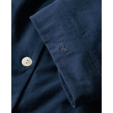 The Olivia Wide Leg Pima Pajama Set in Navy