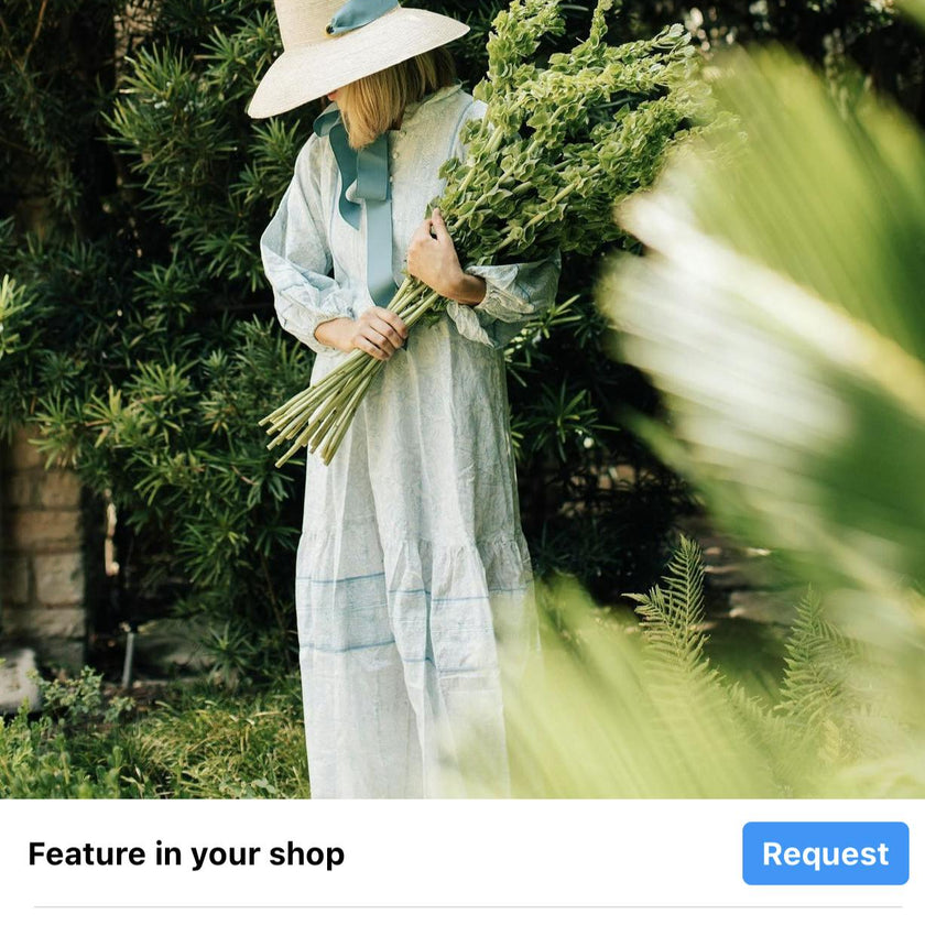 Wildflower Sun Hat (PreOrder Shipping June 19th) - Light Pink Wide & Short Grosgrain Ribbon