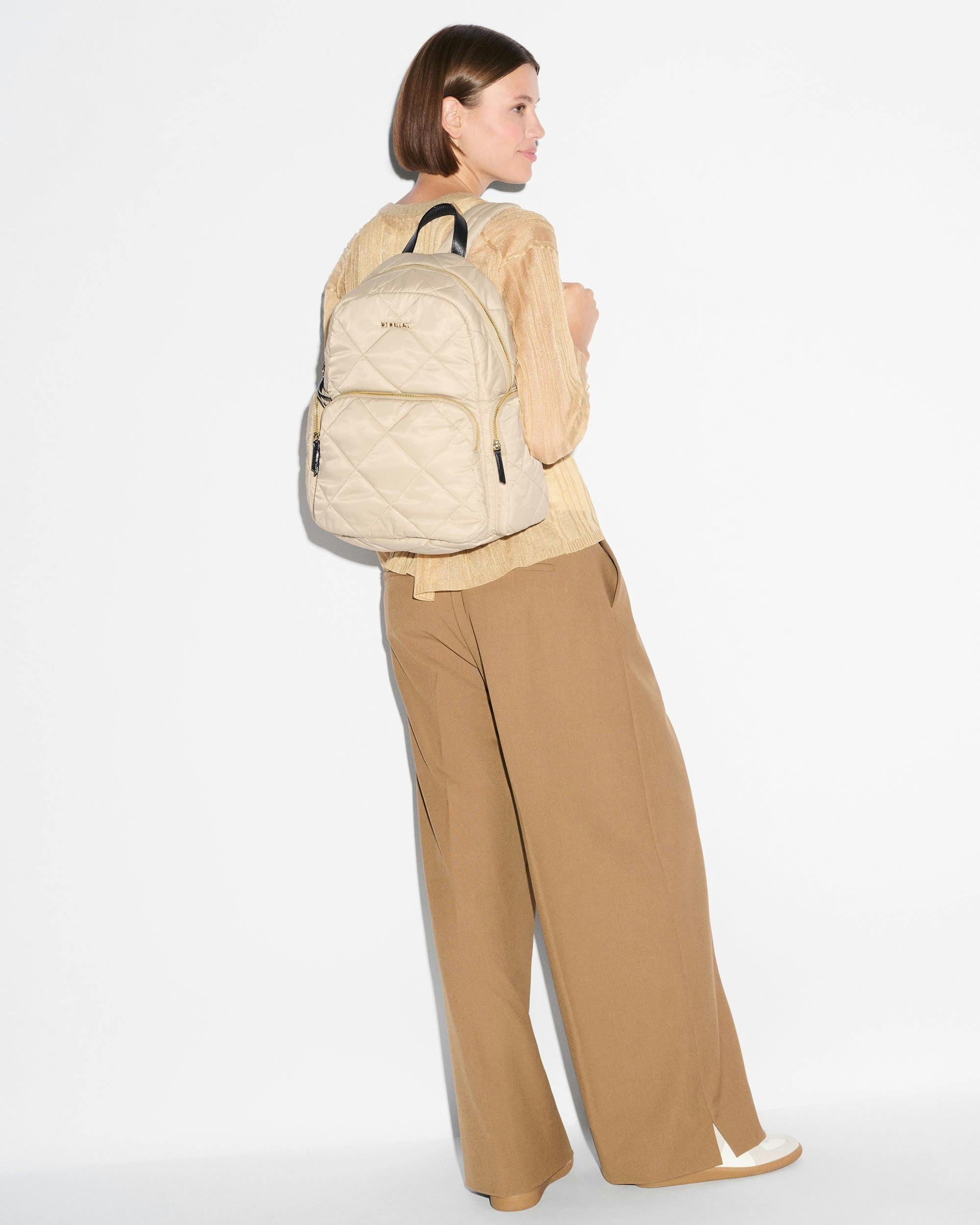 Buff/Black Madison Backpack