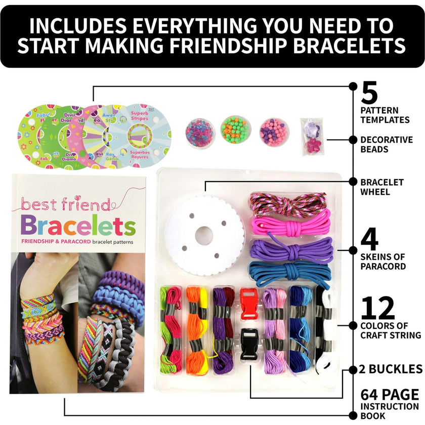 Kits For Kids: Best Friend Bracelets - DIY String Jewelry Kit