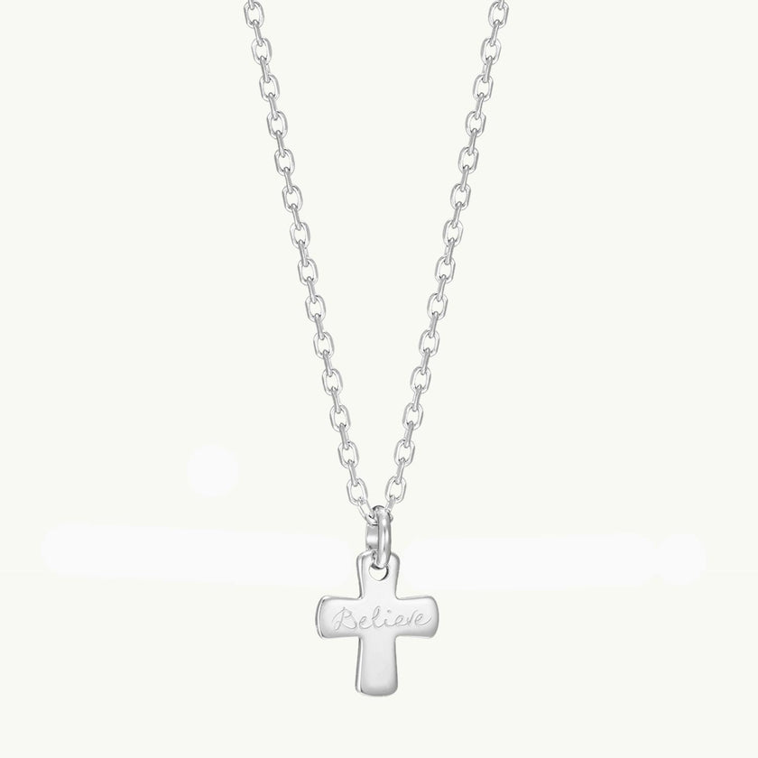 Kids Personalized Cross Necklace