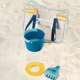 Quut Beach Bag Set Ocean + Road Blue Play Towel