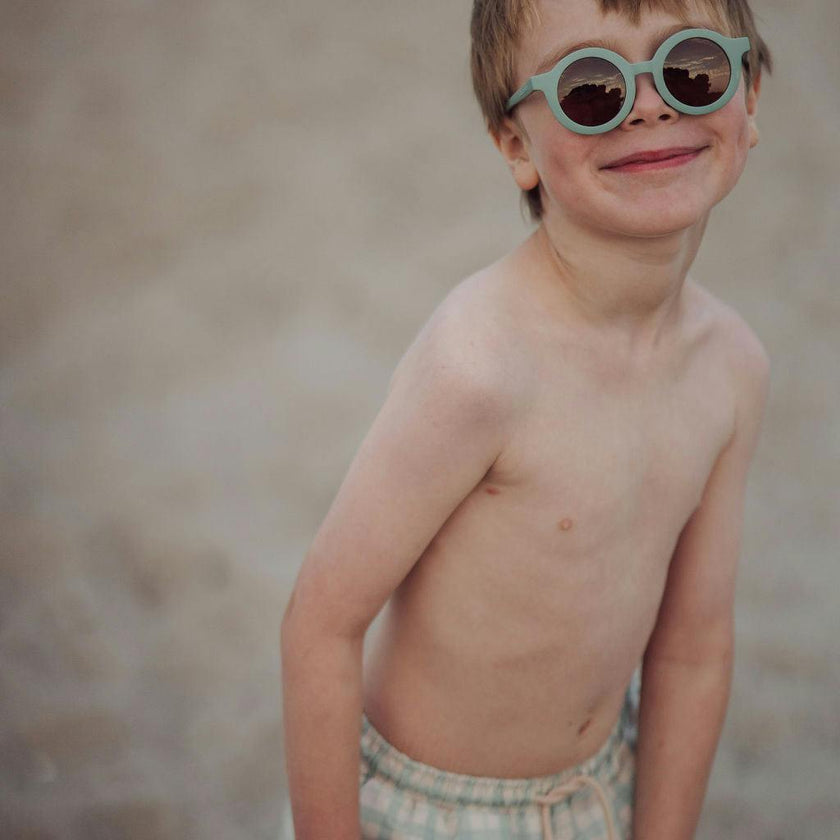 Original Round Sustainable Sunglasses | Bio-Based  Bendable Polarized | Fern