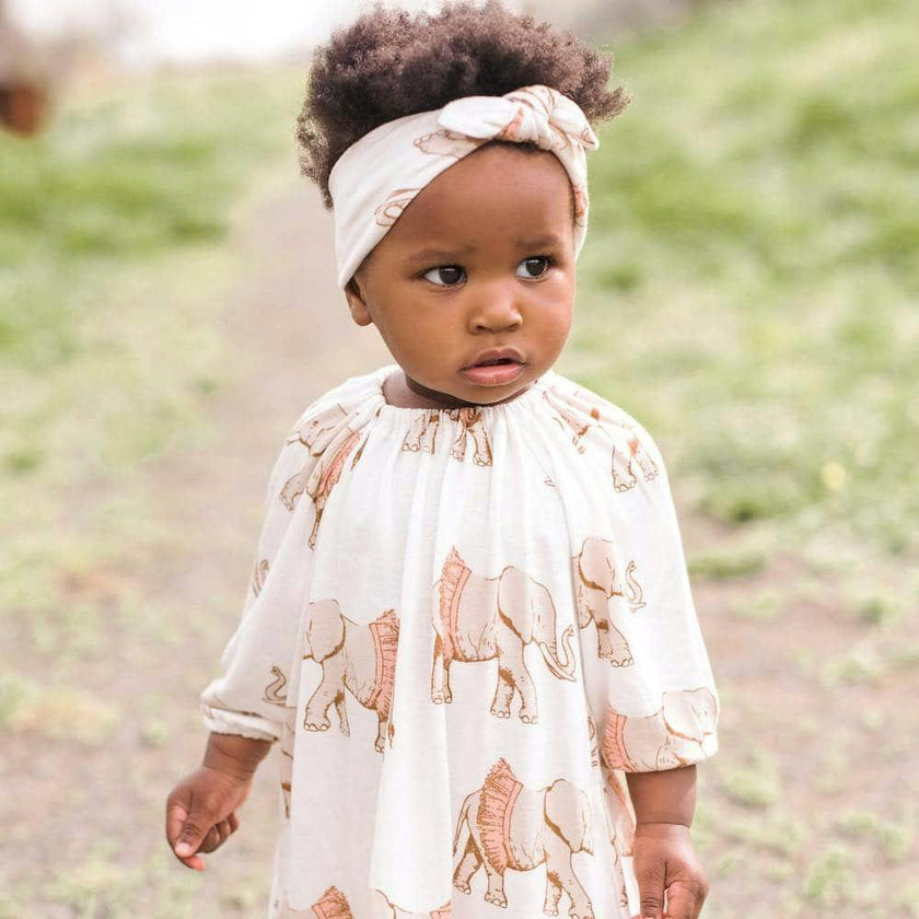 Vintage Floral Organic Cotton Knotted Headband