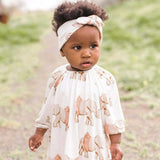Vintage Floral Organic Cotton Knotted Headband