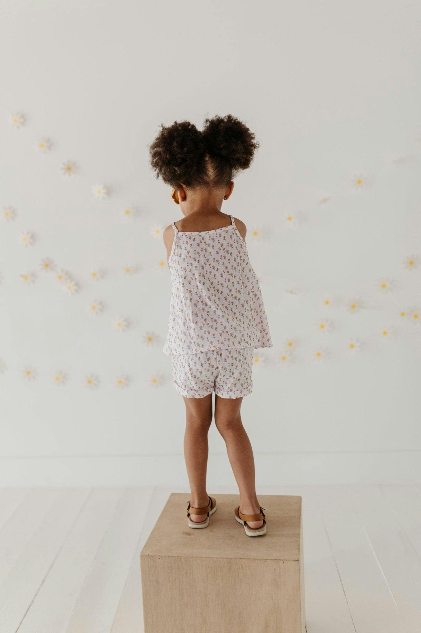 Girl's Gauze Tank & Short Set