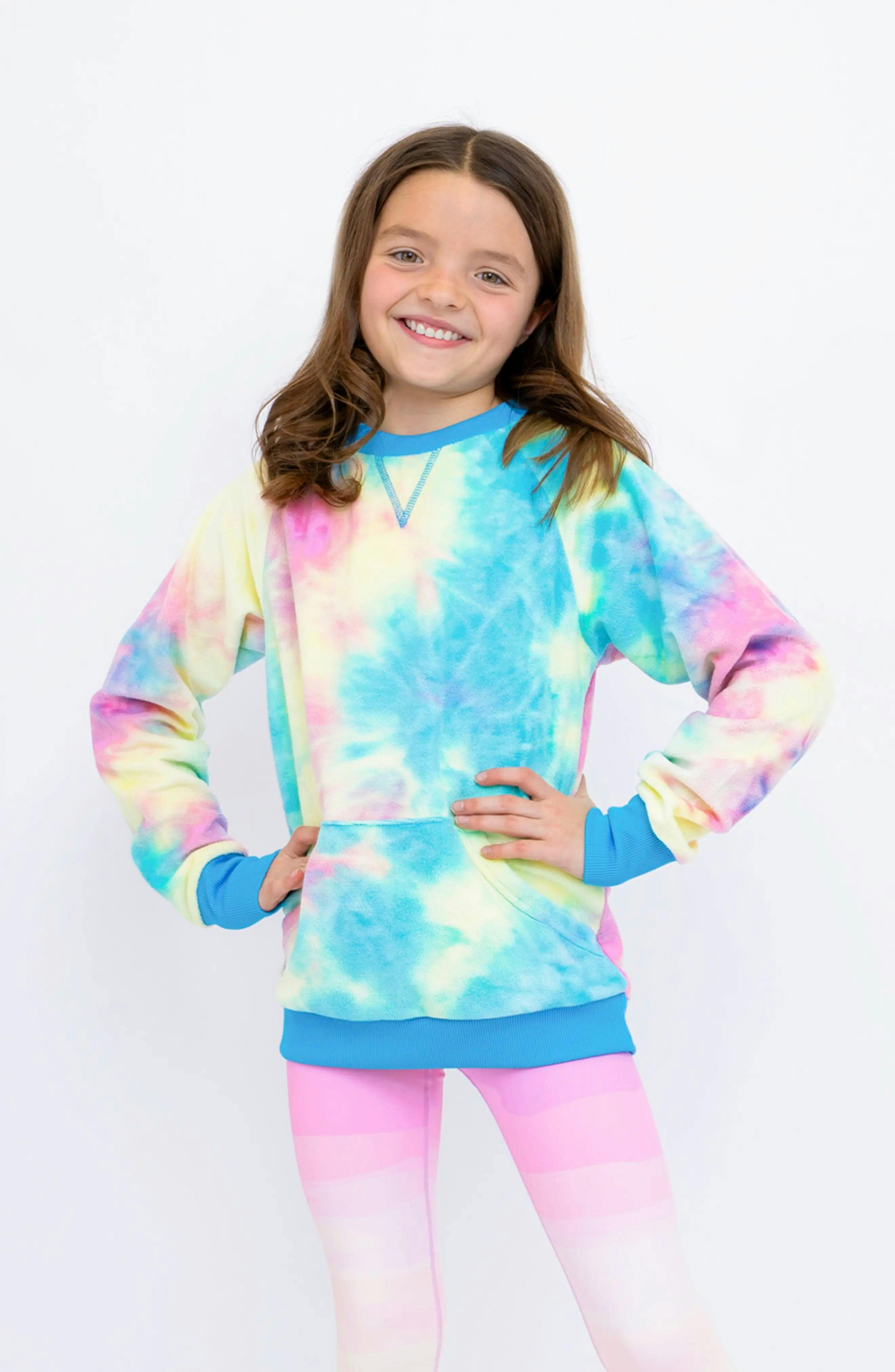 Minky Crewneck Sweatshirt - Tie Dye