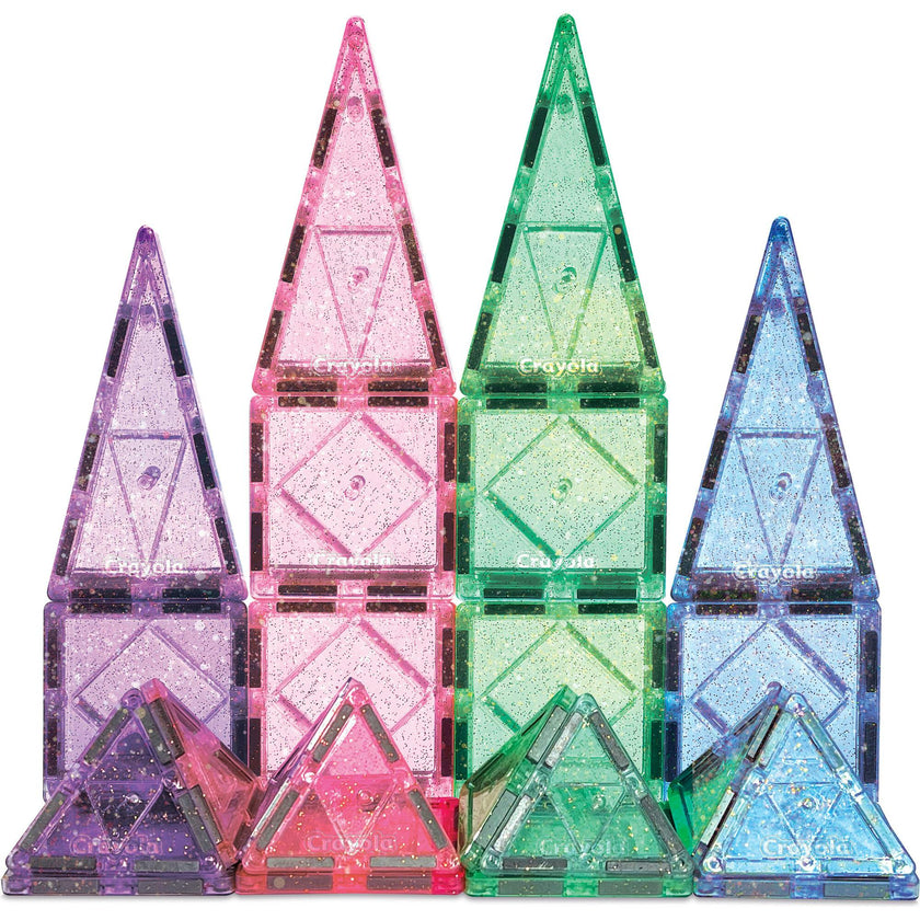 Crayola Glitter Magnetic Tiles 24 Piece Set
