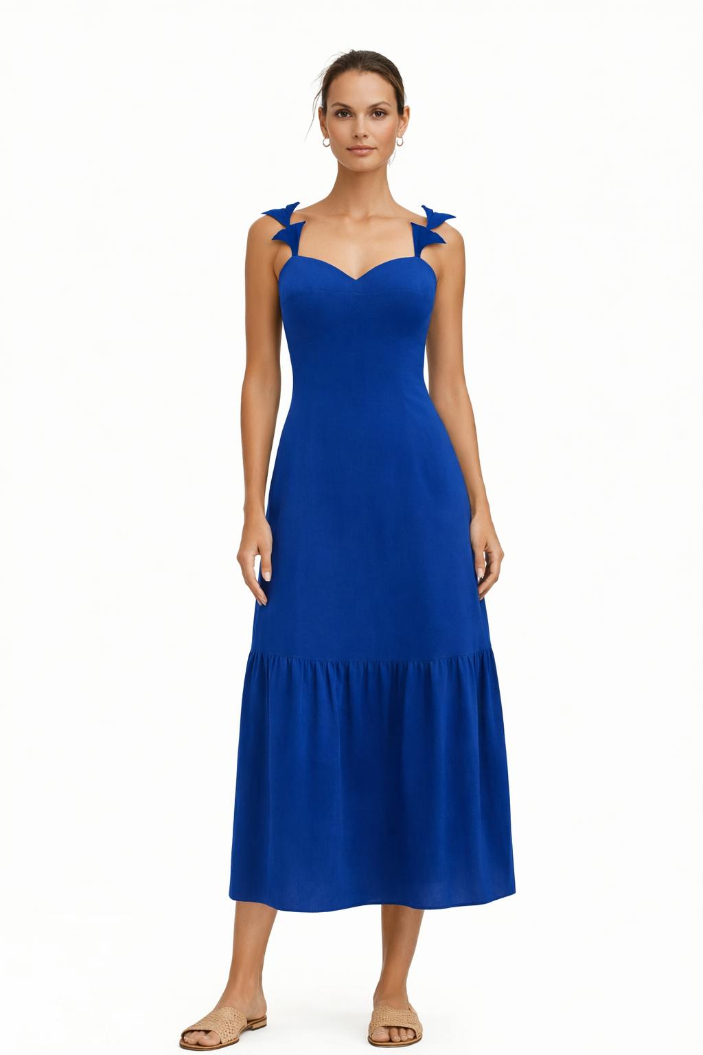 Zoe Royal Blue Midi Dress