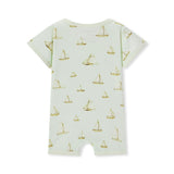 Sailboat Melody Organic Cotton Shortall