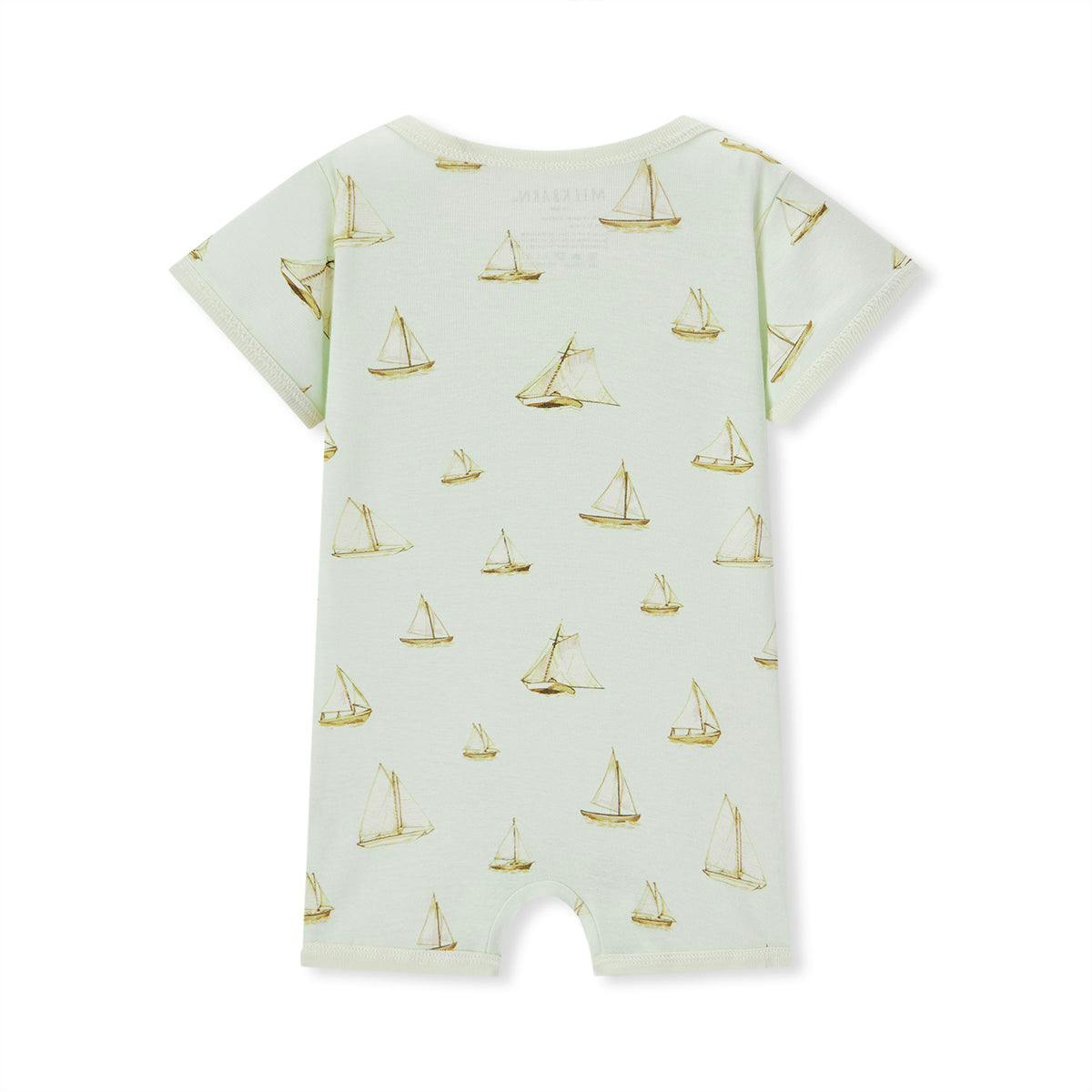 Sailboat Melody Organic Cotton Shortall
