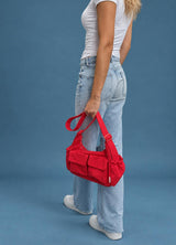Cargo Crossbody Diaper Bag - Maraschino