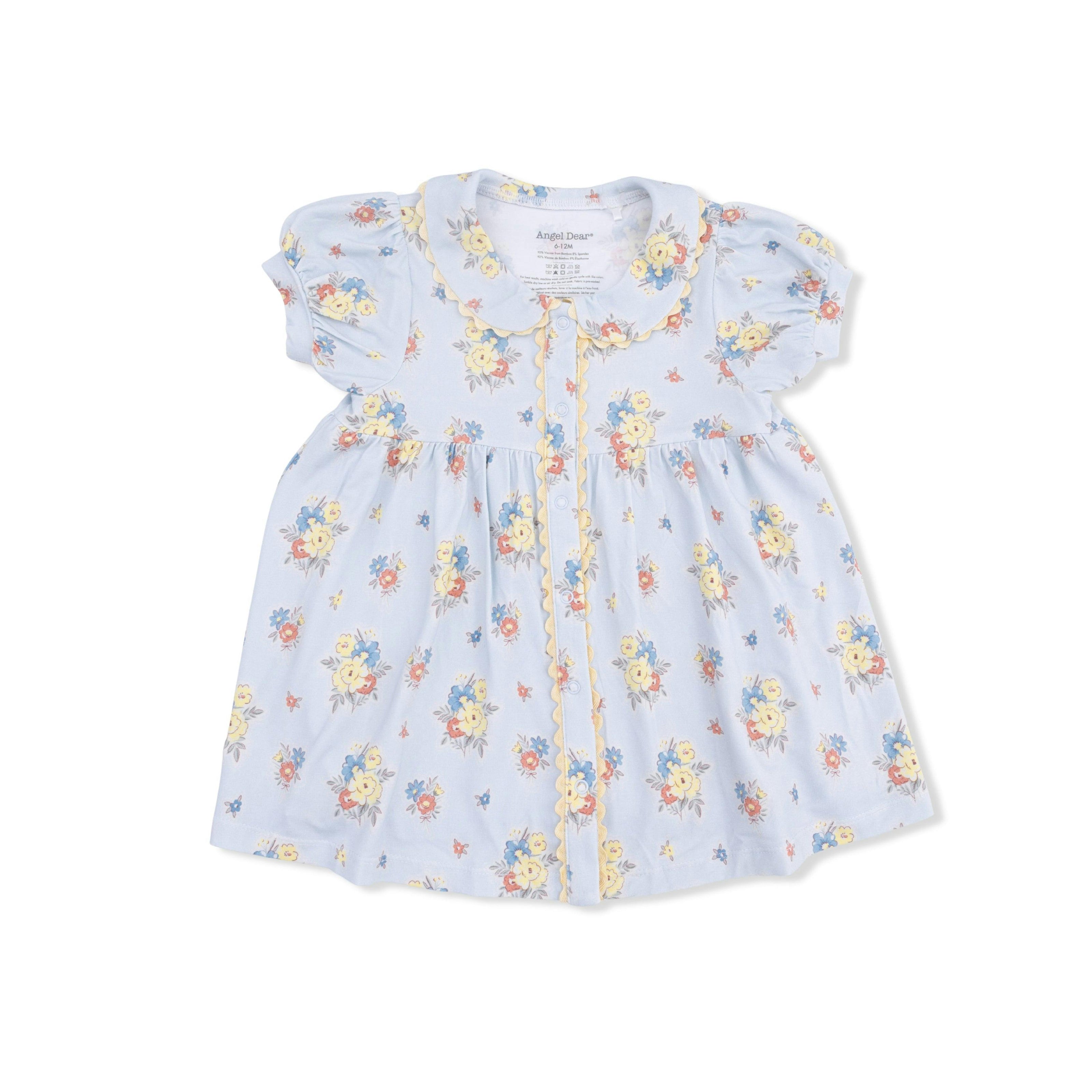 Country Stitch Floral - Betty Dress Puff Sleeve with Bloomer