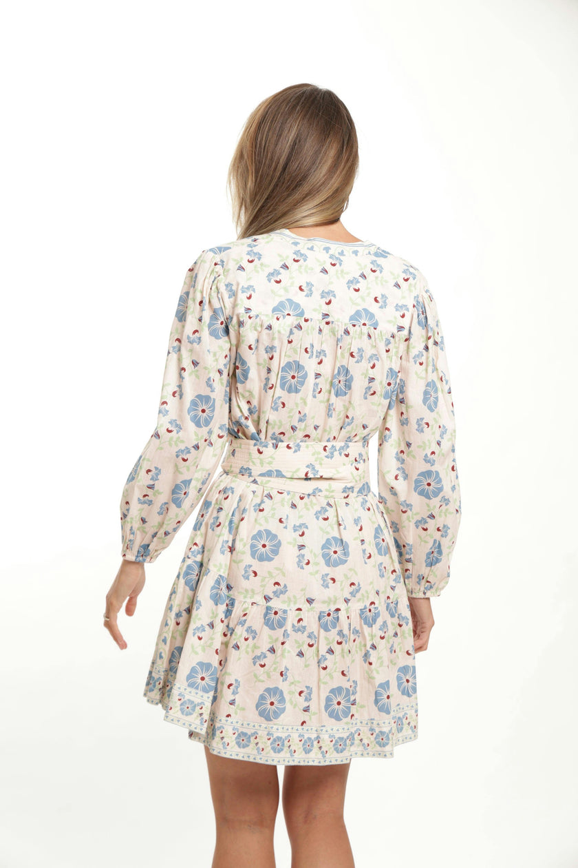 Sandra Dress in Pastel Cream