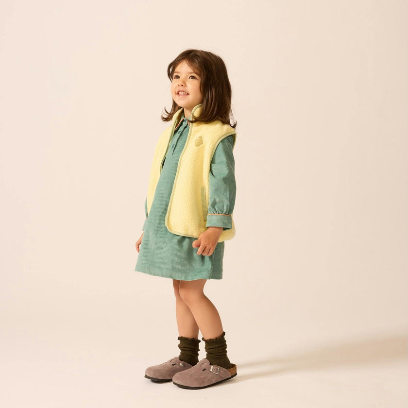 Shirtdress in Teal Tambourine Corduroy
