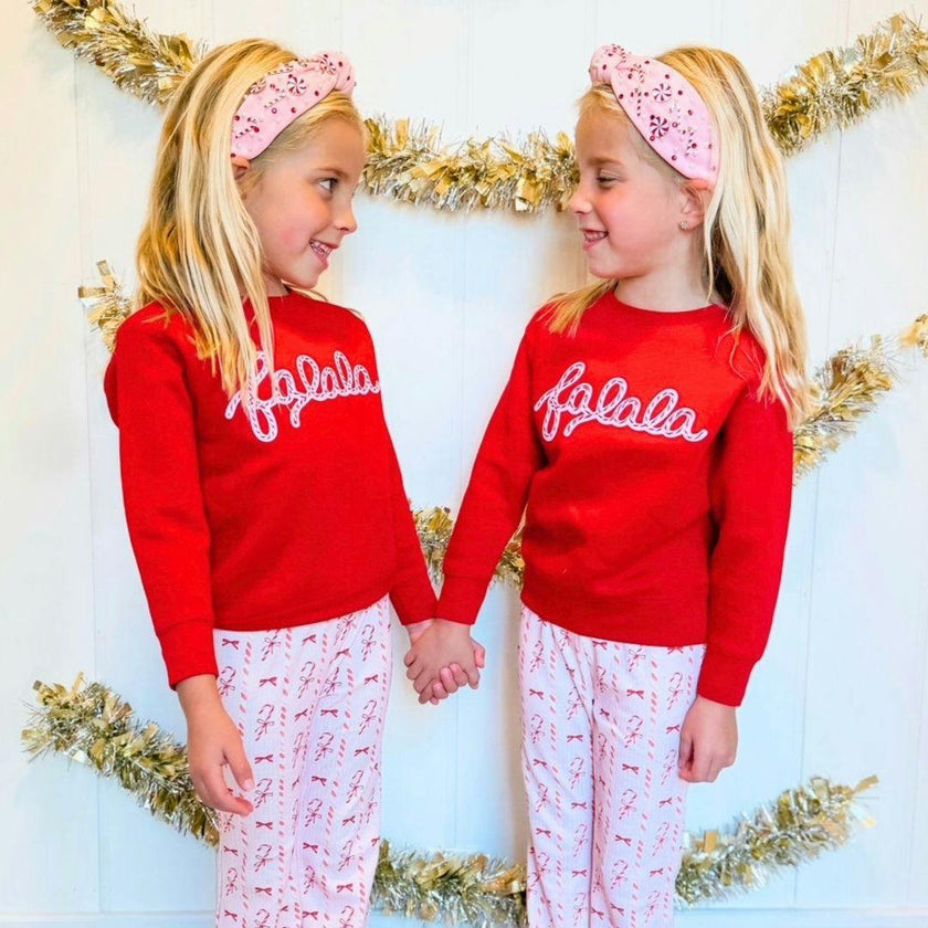 Candy Cane Lane Christmas Flare Legging