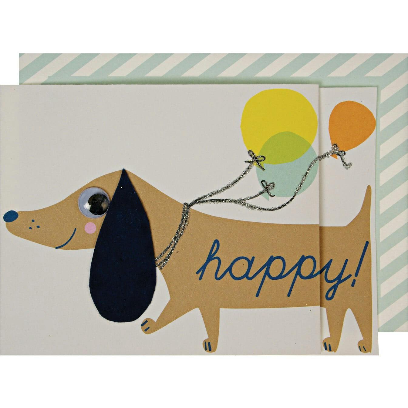 Sausage Dog Birthday Card
