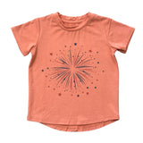 Girl's Short Sleeve Tee in Fireworks