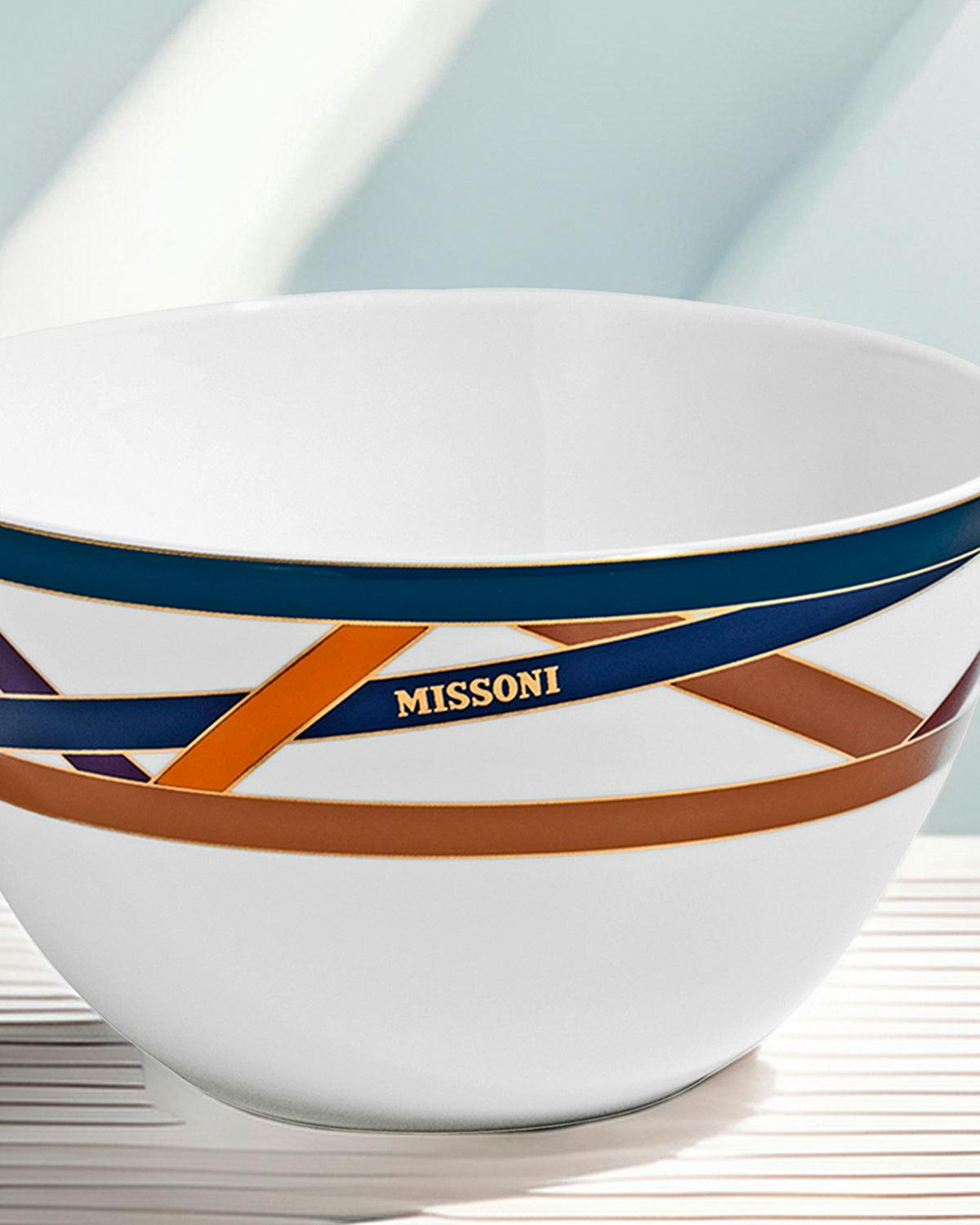 Rice Bowls NASTRI Set of 2  Multicolor diam. 4.5