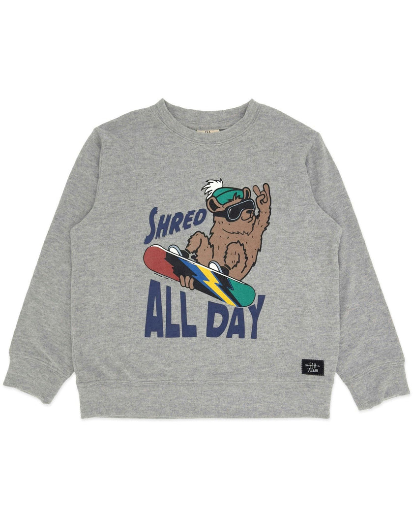 Shred Hacci Pullover - Heather Grey