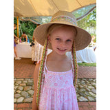 Little Girls Palmetto Long & Thin Grosgrain Ribbon Bucket Hat