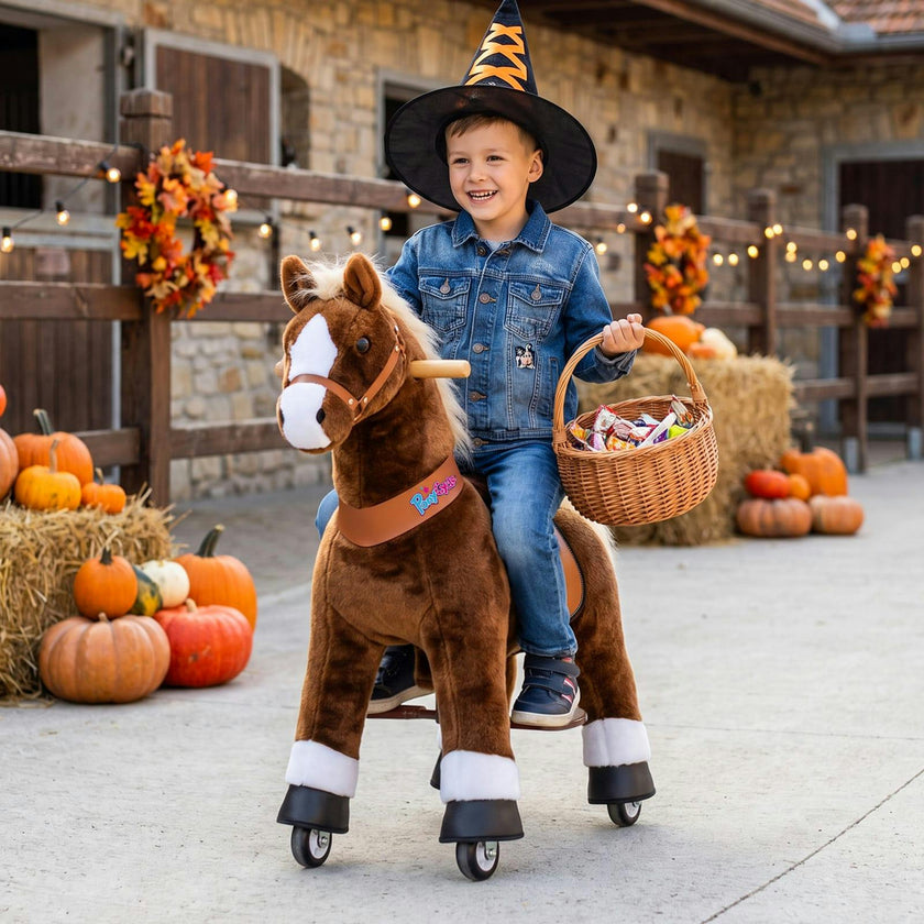 Model U® Horse Ride-On Toy Age 4–7 – Brown