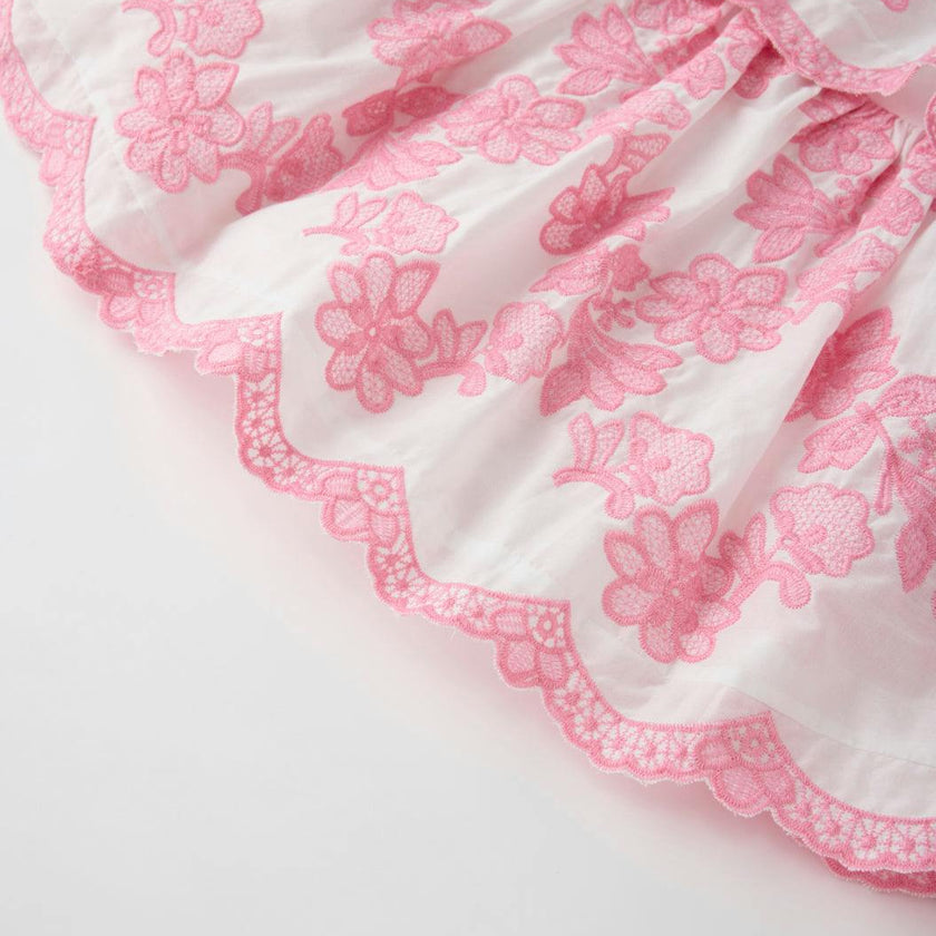 Josie Embroidered Halter Neck Mini Dress
