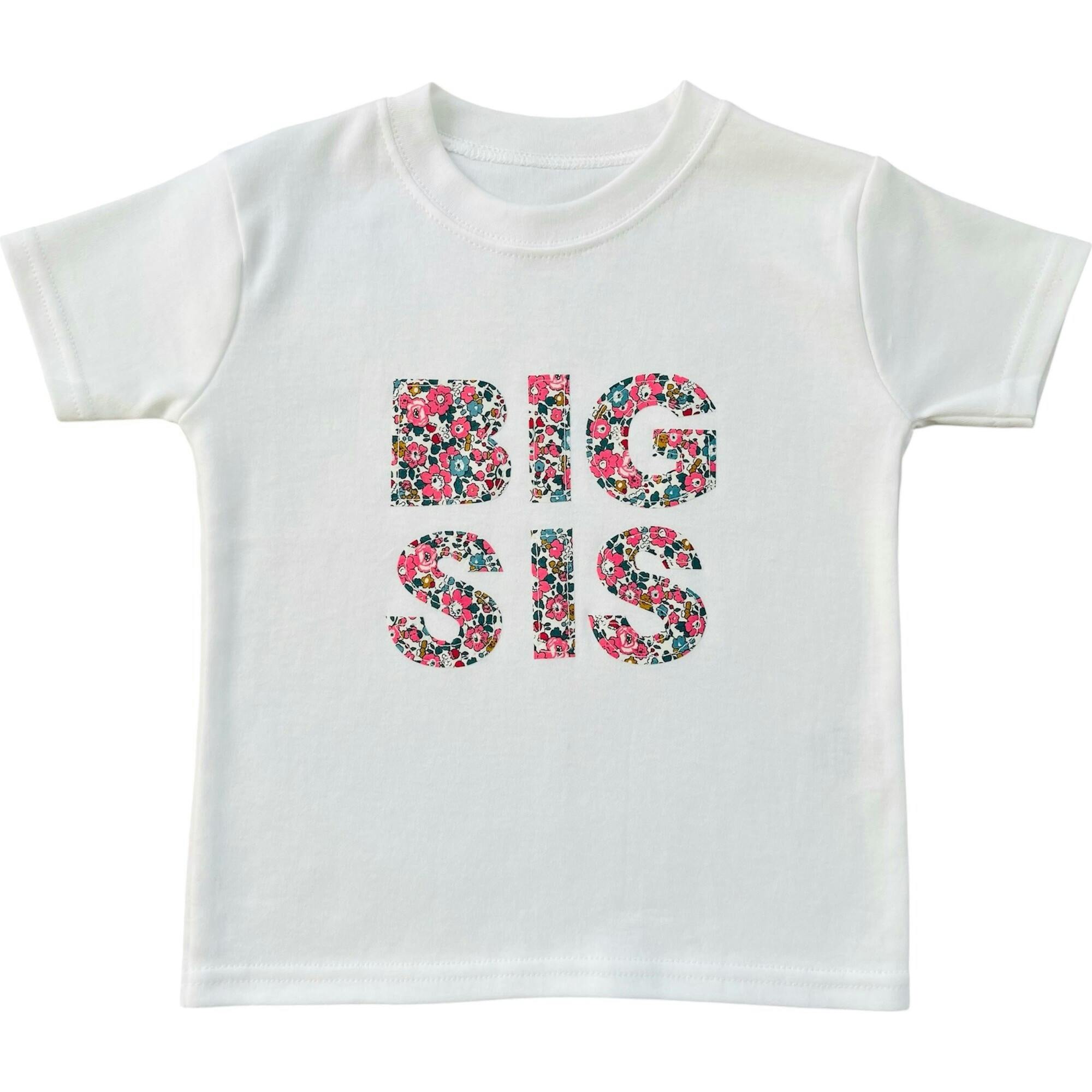 Liberty of London Children's Big Sis T-Shirt, White