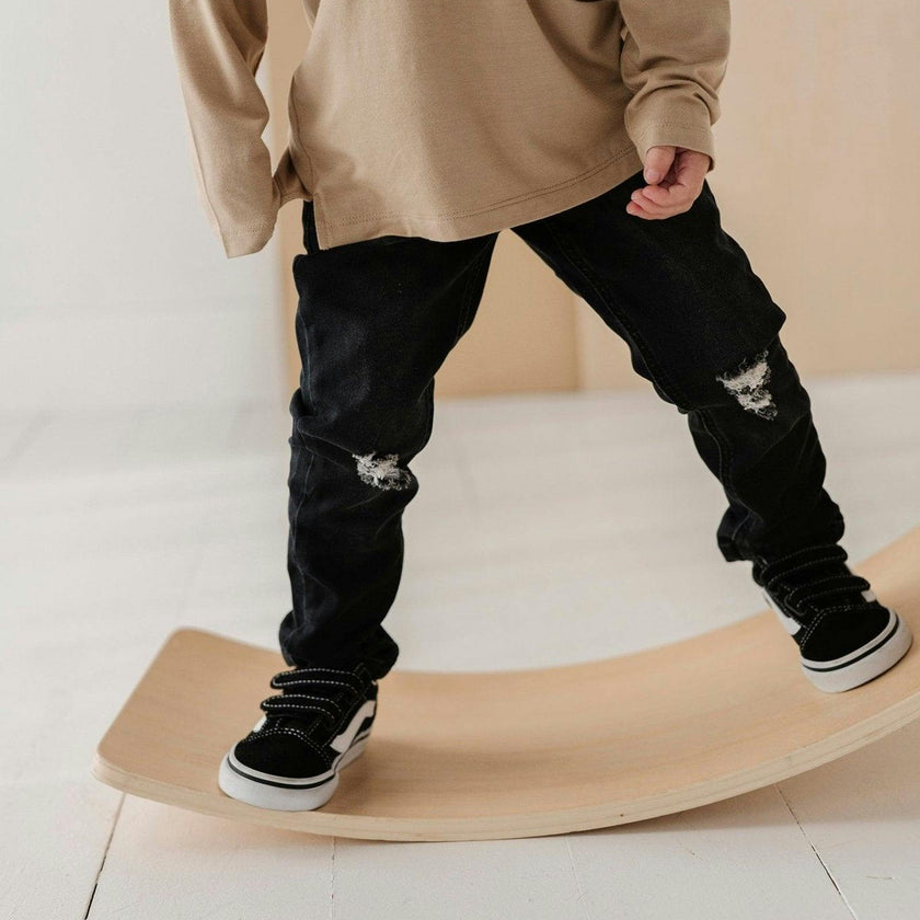 Boys Denim Jeans in Black Wash