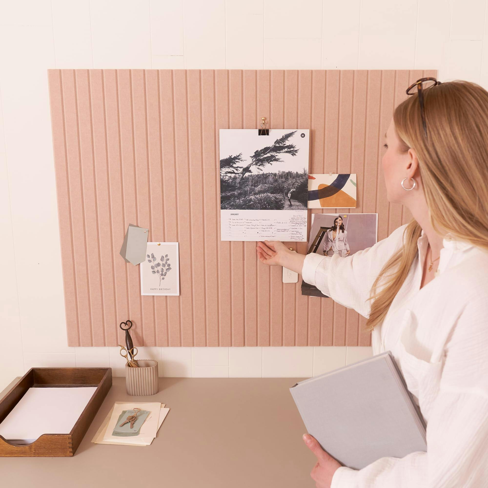 Large Felt Bulletin Board - Stylish 35