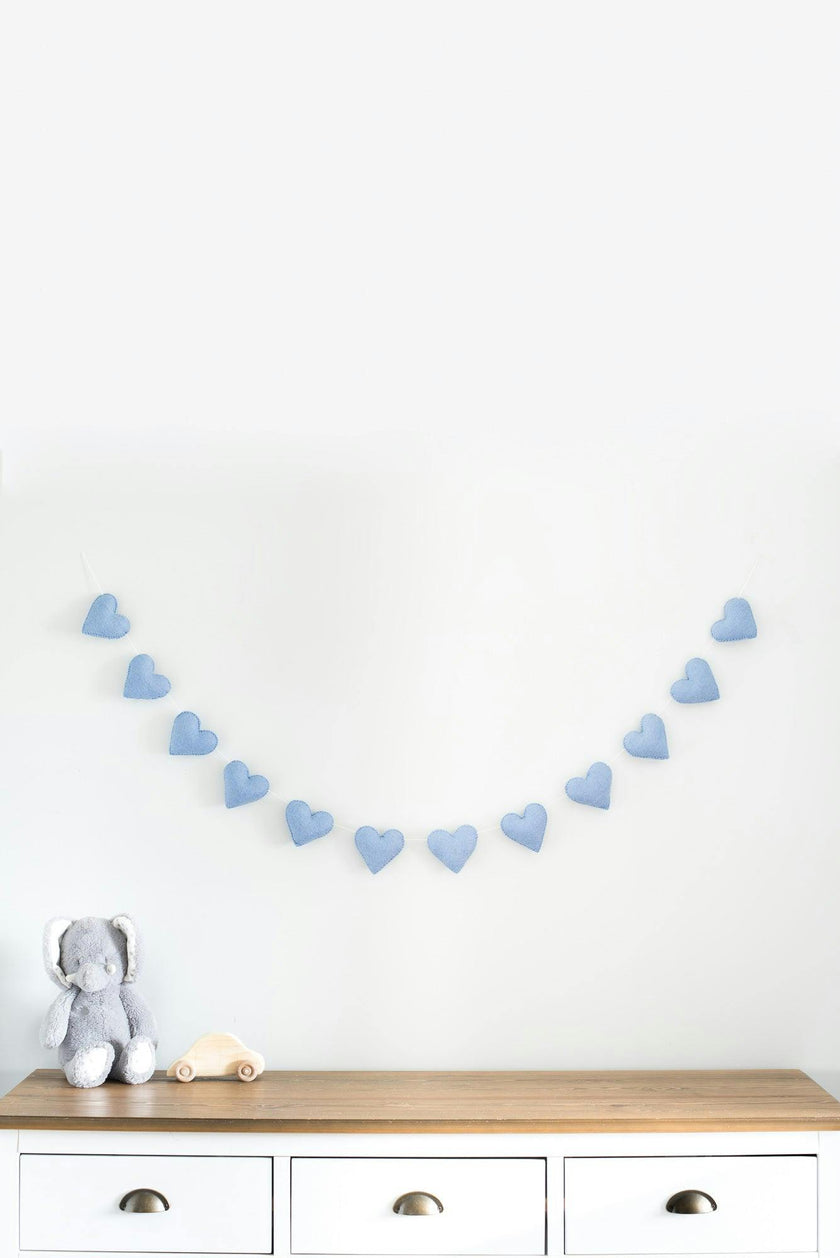 Heart Garland (Serenity Blue)