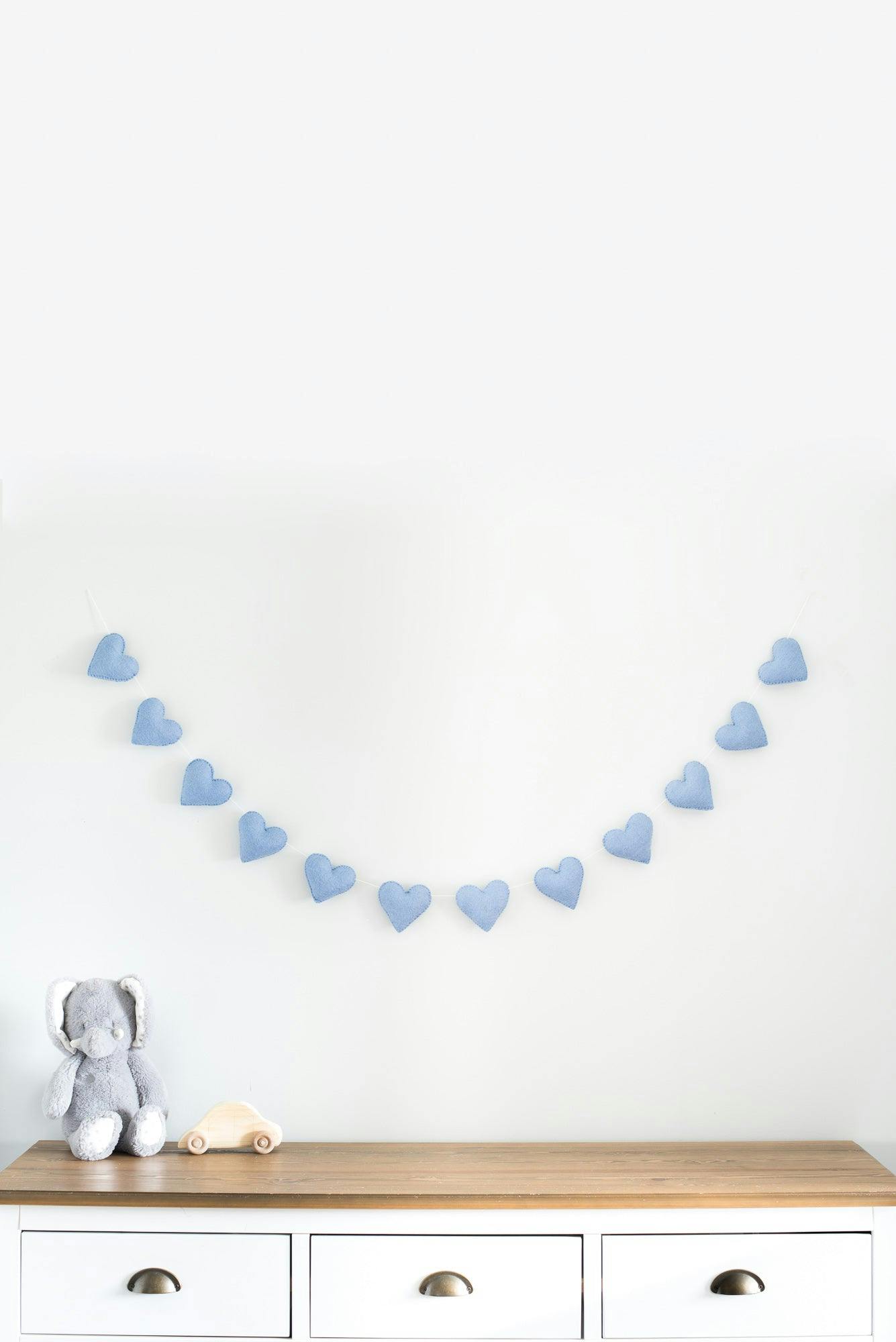 Heart Garland (Serenity Blue)