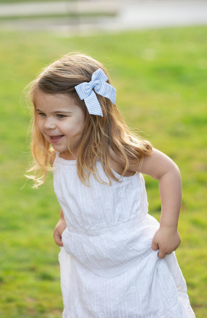 Seersucker Hair Bow