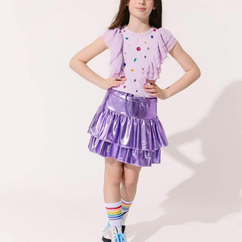 Bejeweled Gem Tank Lavender