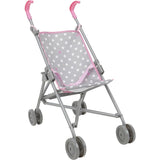 Cotton Candy Pink: Umbrella Doll Stroller Doll Accessory- Pink