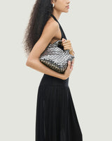 St. Barths Petit Tote Double Weave Metallic | Pewter