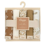 Kendi Safari Animal Cotton Washcloth (Set of 5)