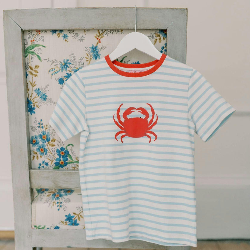 Blue Stripe Cangrajo Kids T-Shirt