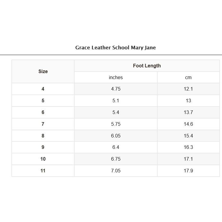 Grace Leather School Mary Jane