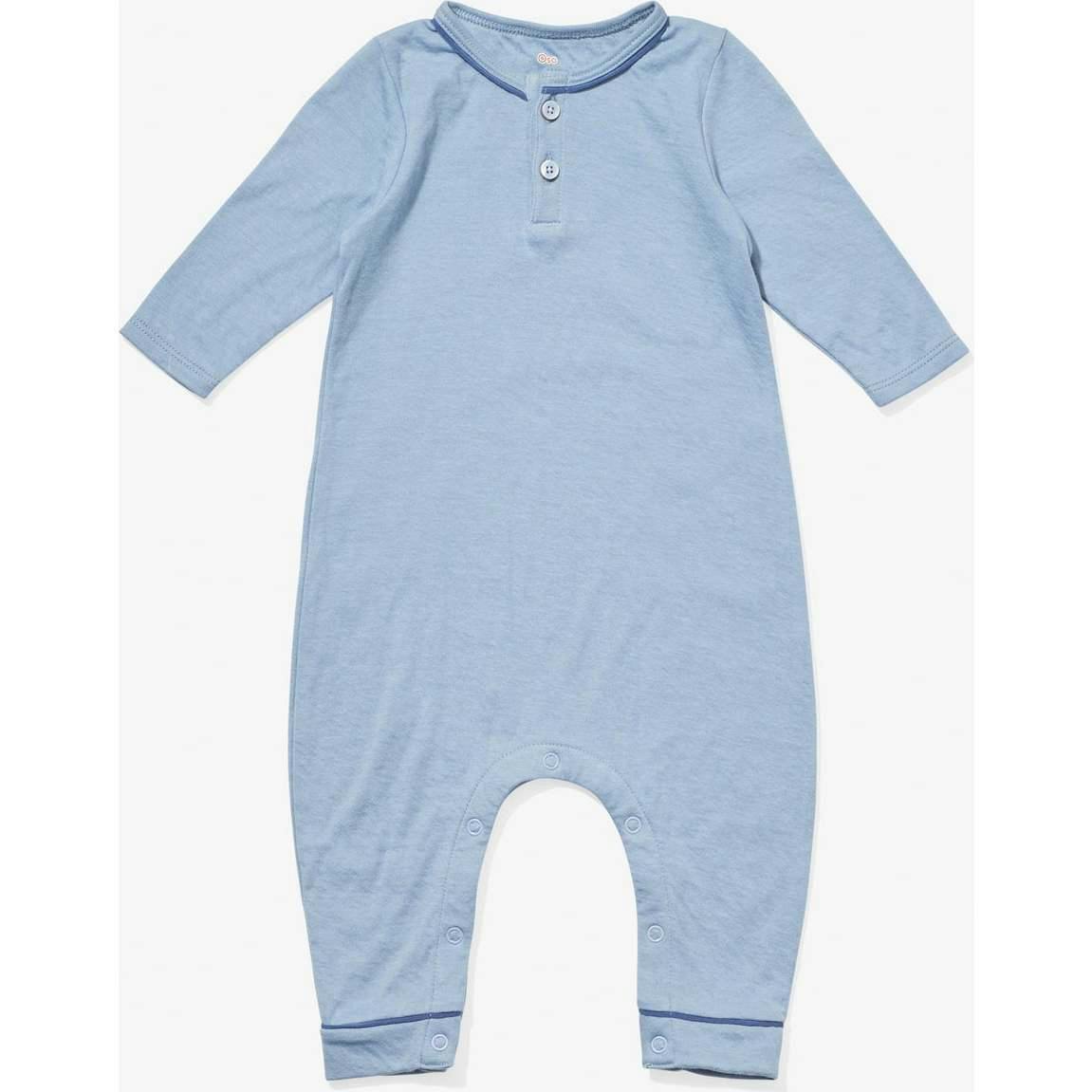 Campbell Romper, Navy Stripe