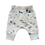 Baby Boy Pocket Pants in Footprints