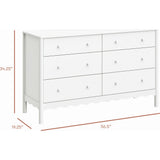 Swell 6-Drawer Wide Assembled Dresser (56")