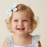 Organic Hair Bow Clip - Ivy Floral
