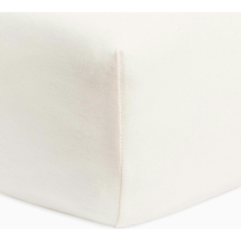 Poplin Fitted Crib Sheet Ivory