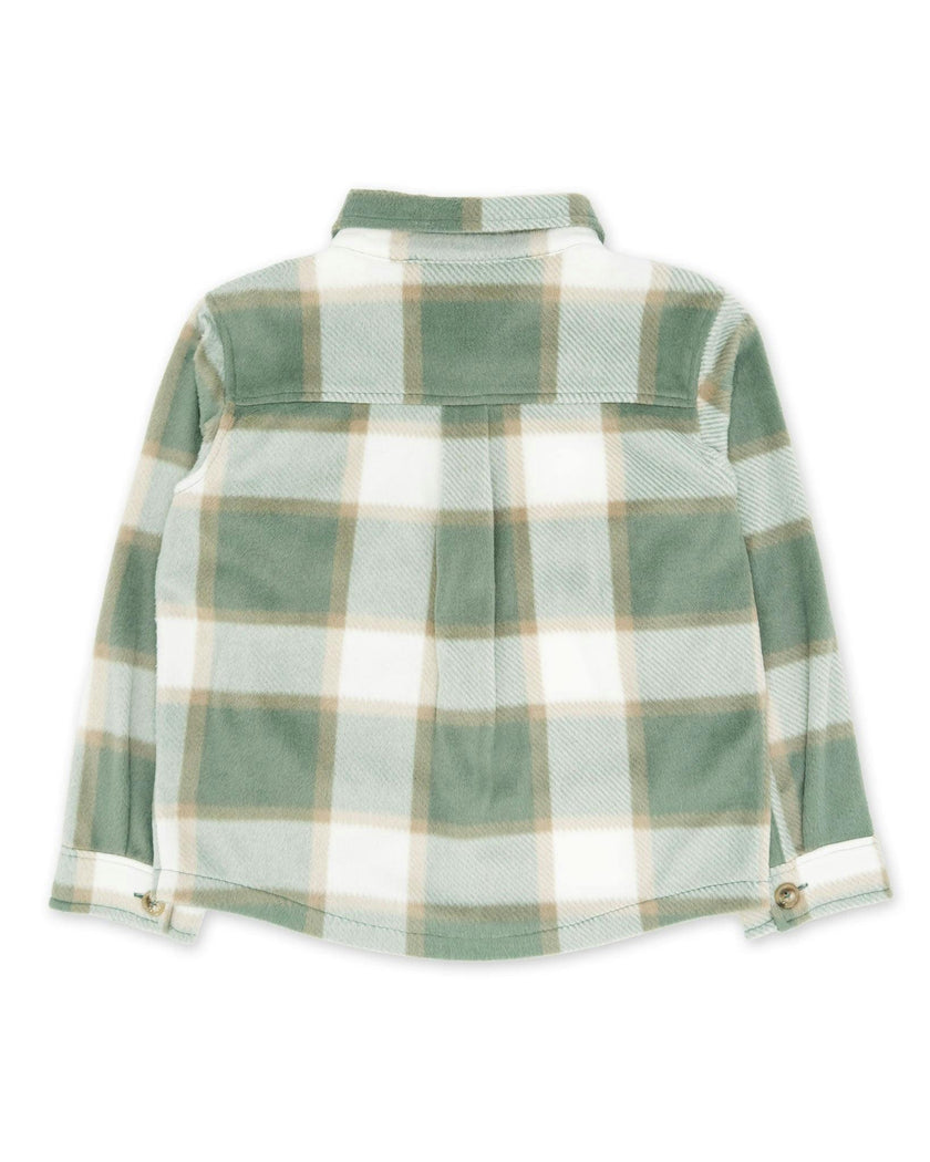 Alpine Cozy Shirt - Sage Fleece