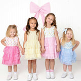 Sky Floral Tank Tutu Dress