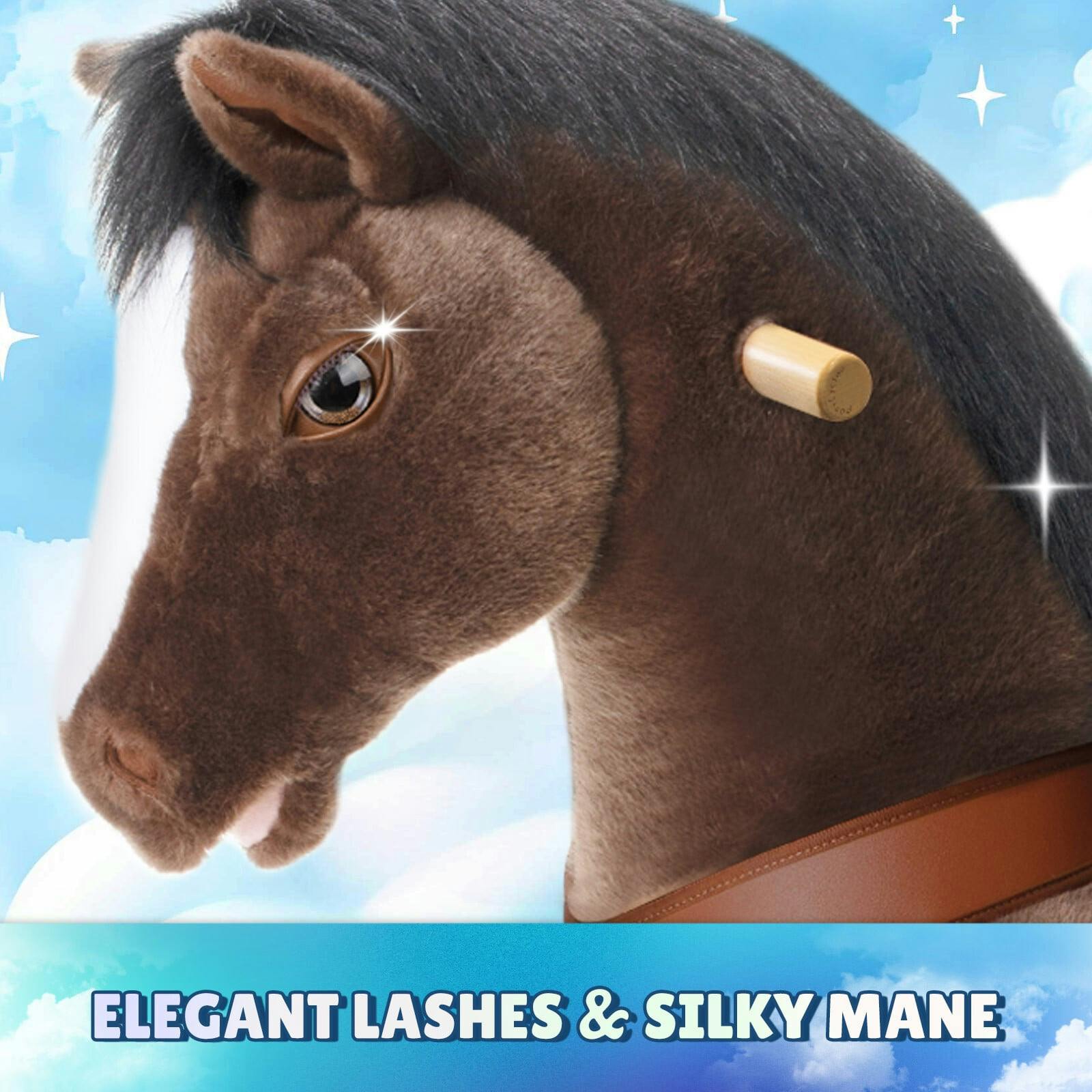 Model Y® Horse Ride-On Toy Age 4–7 – Chocolate Brown
