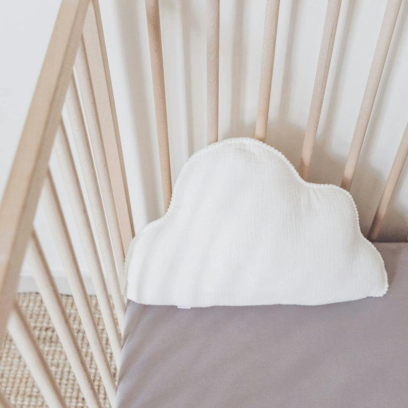Block-Printed Cotton Fitted Crib Sheet