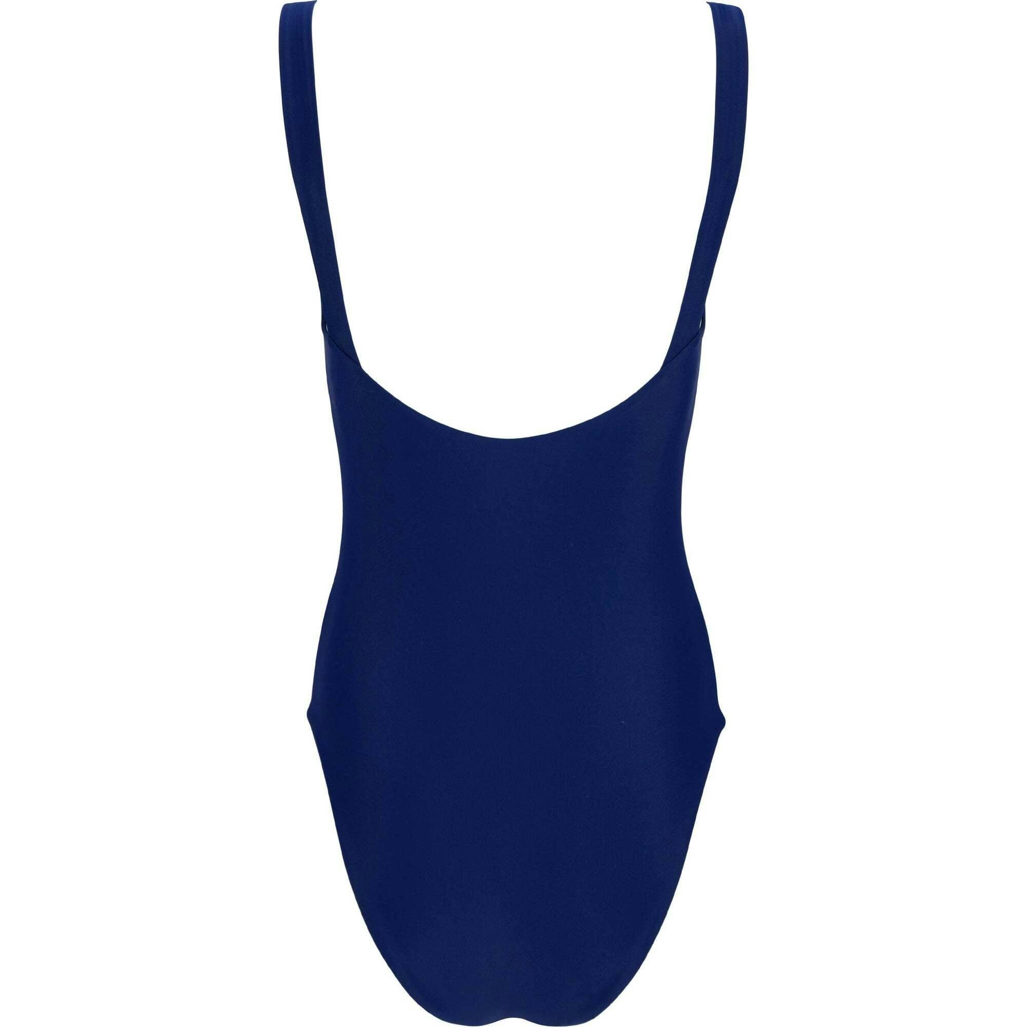 Women's Navy Low Back Simple One Piece