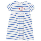 Striped Tag Applique Dress